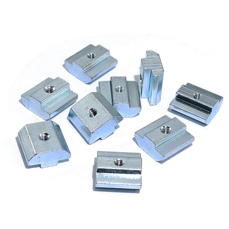 SDY 15pcs 4545 Series Sliding T Nuts Metric M4 Thread Slide in Hammer Head T-Nut for Standard 10mm T-Slot Aluminum Extrusion Profile （4545 Series M4） - Image 1